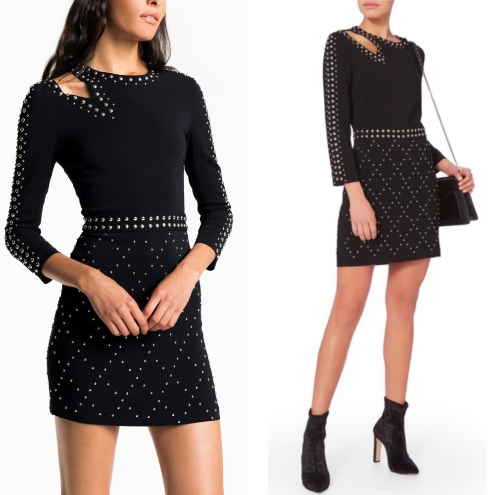 A.L.C. Taraji Black Studded Dress in Size 6